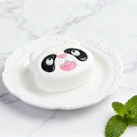 Moule à gâteau en silicone visage de panda mignon 3D Animal