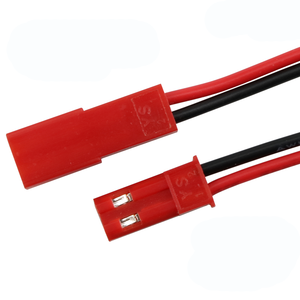 Cable Servo Electrónico HUA Personalizado SYP-2P 2.54mm 2P, Conector Hembra y Macho, Aislamiento de PVC, Cobre Estañado, Arnés de Cables Rojo JST RCY - Product Image 6