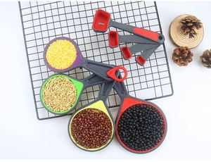 Four-Piece Foldable Telescopic Silicone Scale <b>Cup</b> Eco-Friendly Kitchen Baking Tool 15ml Liquid Capacity Includes Coffee Bean - Product Image 5