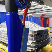 Machine de lavage de voitures électrique intelligente commerciale à prix d'usine, sans contact, automatique, en acier inoxydable, 25 kW, 360 degrés