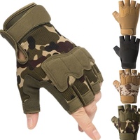 Guantes tácticos sin dedos para deportes al aire libre, guantes de escalada para ciclismo, ligeros, transpirables, con logotipo OEM personalizado y pantalla táctil