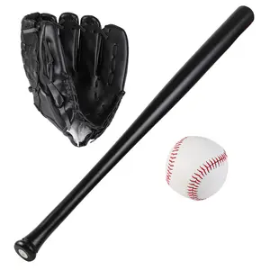 Professional Softball Wooden Baseball Bat Glove Ball Training Wood Baseball Bat Set for Good Price