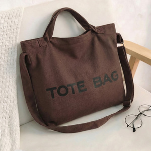 Canvas Tote <strong>Bag</strong> for Women Fashion Letter Print Shoulder <strong>Bag</strong> Large Capacity Durable Canvas Handbag Daily Shopping Travel School - Product Image 5