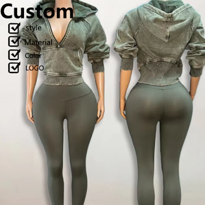 Ensemble de survêtement pour femmes, vêtements d'automne et d'hiver, ensemble de jogging, pantalon de survêtement et sweat-shirt, ensemble de vêtements de sport pour femmes en deux pièces - Product Image 1