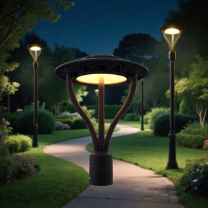 150W Post Top LED <b>Light</b> Garden 5000K Daylight Aluminum Body IP65 AC Power Supply 17000 Lumens <b>Light</b> <b>Sensor</b> Control CRI70 5-Year - Product Image 1
