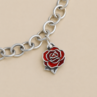 Bague en argent sterling S925 James Avery Rose et pendentif en argent vintage en forme de cœur coloré, cadeau de la Saint-Valentin pour femmes