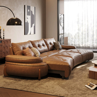 Ensemble de canapé sectionnel électrique extensible avec télécommande sans fil de luxe, prix d'usine, canapé-lit coulissant inclinable à commande électrique sur mesure