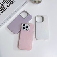 Coque de protection PCTPU effet peau, motif animal brossé, style brocart nuage, aimant intégré pour iPhone 16 Pro Max