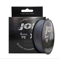 JOF 4 supports 100M 300M 500M boîte d'emballage PE solide matériel de pêche japonais matériel de pêche JOF ligne tressée en polyéthylène