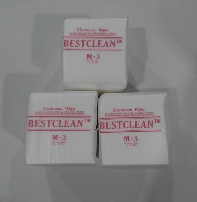 Cleanroom Dustless Non-Woven M-3 Wipes Industrial Clean Wiper Cloth