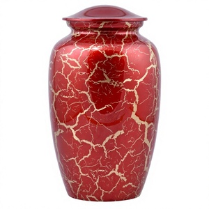 Handcrafted Aluminum Cremation Urn with American Style 200 Cubic Inches Capacity Perfect <b>Memorial</b> <b>Keepsake</b> by Axiom Home Accents - Product Image 1