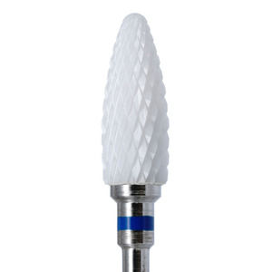 Embout de perceuse à ongles en céramique blanche en forme de balle, accessoires pour perceuse à ongles électrique rotative, embout en céramique pour manucure en salon de beauté - Product Image 1