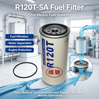 Filtre à carburant de haute qualité pour moteur de bateau, 10 microns, R120P R120T-SA, pour systèmes de filtration hors-bord