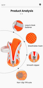 कस्टम फैशन परफेक्ट आरामदायक एयरमेश आउटडोर कुत्ते चलने वाले जूते नरम और गर्म पालतू स्नीकर कुत्ते सभी मौसमों के लिए उपयुक्त - Product Image 6