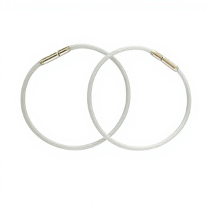 Yiwang พวงกุญแจลวดสแตนเลสพวงกุญแจล็อคลวดดีไซน์ใหม่สวยงาม - Product Image 1