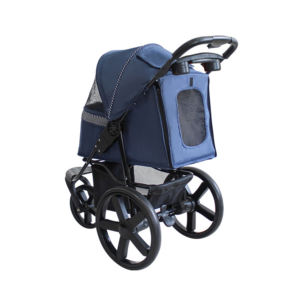 ओएम ओडम फैक्टरी थोक आउटडोर चलने फोल्डेबल तीन पहियों पालतू कुत्ते बिल्ली स्टलर पालतू जानवर ट्राली - Product Image 4