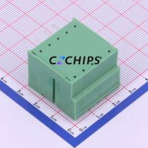 KF2EDGRHM-5.08-2*3P Plug-in Terminal Block Bent Lead Through Hole,P=5.08mm Board-to-Board / Socket - Closed Screw Fixing 2x3P - Product Image 2