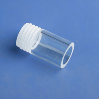 Instrumentos de Vidrio de Cuarzo Transparente Resistentes a Altas Temperaturas y a la Corrosión, Recipientes de Laboratorio Químico para Corte y Soldadura Personalizados