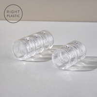 Pot cosmétique en plastique AJ MS 10ml 20ml, format voyage, pour crème et émulsion, mini pot échantillon avec couvercle à vis