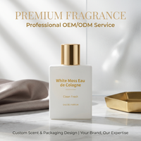 Eau de Cologne unisexe de luxe, senteur agrumes frais, mousse blanche, OEM ODM, flacon carré en verre dépoli mat, vaporisateur doré
