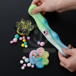 Arcobaleno zampa di gatto Squishy Squeeze Toy morbido animale sollievo Stress artiglio elastico Pinch giocattolo per bambini dai 5 ai 7 anni - Product Image 4