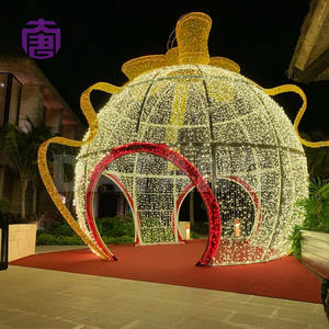 Tira de luces LED impermeable IP65 personalizable, arco de bolas luminosas grandes para iluminación navideña y de eventos en interiores y exteriores - Product Image 2