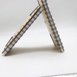 Carnet de notes en bambou avec bande, couverture rigide, personnalisé, recyclé, avec porte-plume, cadeau personnalisé - Product Image 4