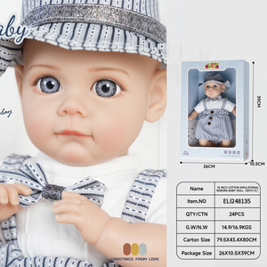 Muñeca Reborn de Boutique de Moda, 60 cm, Muñeca de Silicona Simulada <span class=keywords><strong>con</strong></span> <span class=keywords><strong>Cabello</strong></span> <span class=keywords><strong>Largo</strong></span> - Product Image 3