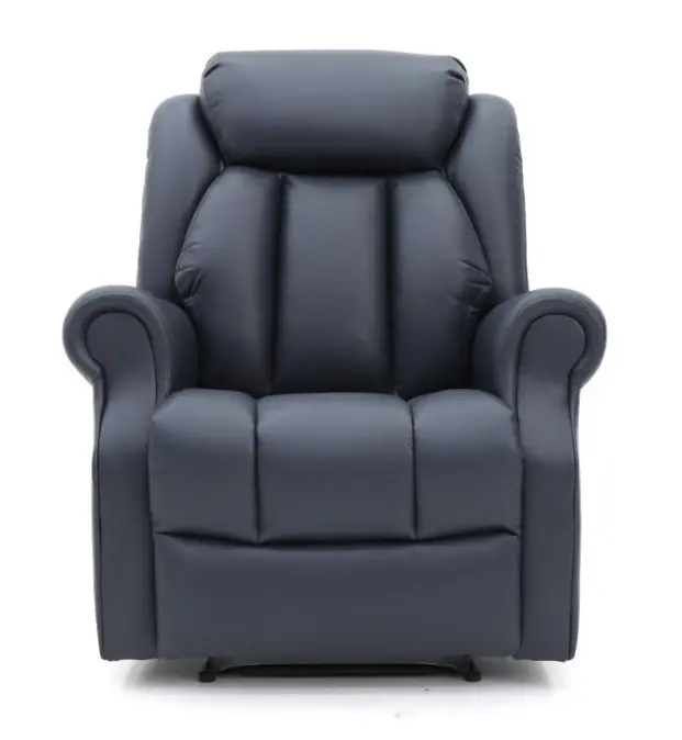 Geeksofa ZOY Comfortable Air Leather Manual Recliner Lazy Boy Sofa Chair With Plastic Handle And For Living Room And Bedroom