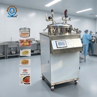 Autoclave vertical automatique HN QDMECH à commande PLC, machine de stérilisation par autoclavage haute pression pour aliments