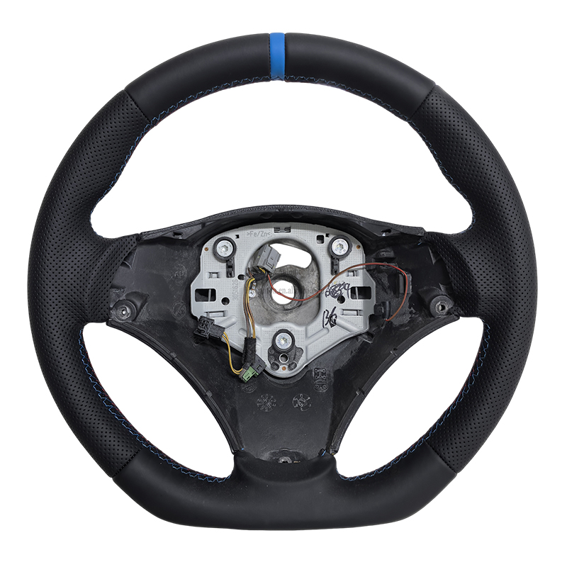 ชุด M + มีรูพาย + หนัง + ตะเข็บลายสีน้ำเงิน