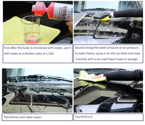 น้ำยาล้างรถแบบไม่ต้องสัมผัสขี้ผึ้งโฟมล้างรถและแว็กซ์เข้มข้น - Product Image 5