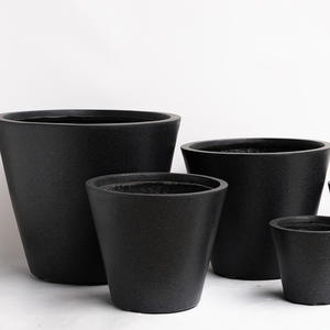 <span class=keywords><strong>Maceta</strong></span> Cónica Minimalista Grande para Exteriores, de Óxido de Magnesio y Arcilla, para Jardín o Uso Doméstico, Ecológica - Product Image 6