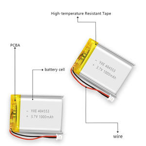 Yxe แบตเตอรี่ลิเธียมระดับมืออาชีพขนาด3.7โวลต์/1000มิลลิแอมป์ต่อชั่วโมงสำหรับอุปกรณ์อิเล็กทรอนิกส์สำหรับผู้บริโภค - Product Image 6