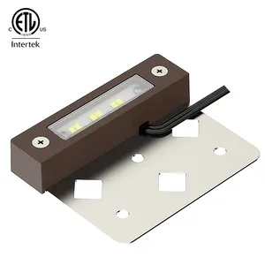 4 Inch 2W LED Step Light 12V AC/DC Low Voltage Ip65 Aluminum Landscape Wall Light Hardscape Lighting ETL Listed