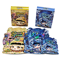 Sachets refermables personnalisés de 3,5 g, anti-odeur, avec fermeture éclair, pour emballage exotique Cali Packs, en Mylar découpé, avec boîtes
