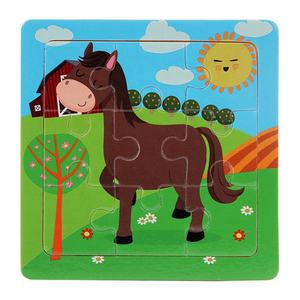 2-4 ans en bois Mini Puzzle animal pour enfants Éducation de la petite <span class=keywords><strong>enfance</strong></span> Cartoon Jiagsaw Puzzle Toy - Product Image 3