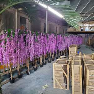 150Cm Cao Wisteria Cây Giả Màu Tím Màu Xanh Giả Lụa Hoa Bàn Đám Cưới Trang Trí Nhân Tạo Nhà Máy Bàn Trung Tâm Cho - Product Image 5