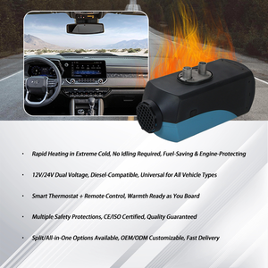 Chauffages de stationnement diesel de haute qualité 12/24V 5KW pour camions, voitures, bus, SUV, caravane, tente, <span class=keywords><strong>bateau</strong></span> - Product Image 4