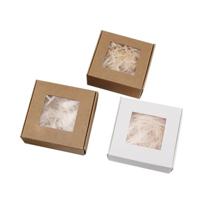 Boîte d'emballage de savon artisanal en papier kraft biodégradable écologique sur mesure avec fenêtre et logo - Product Image 2