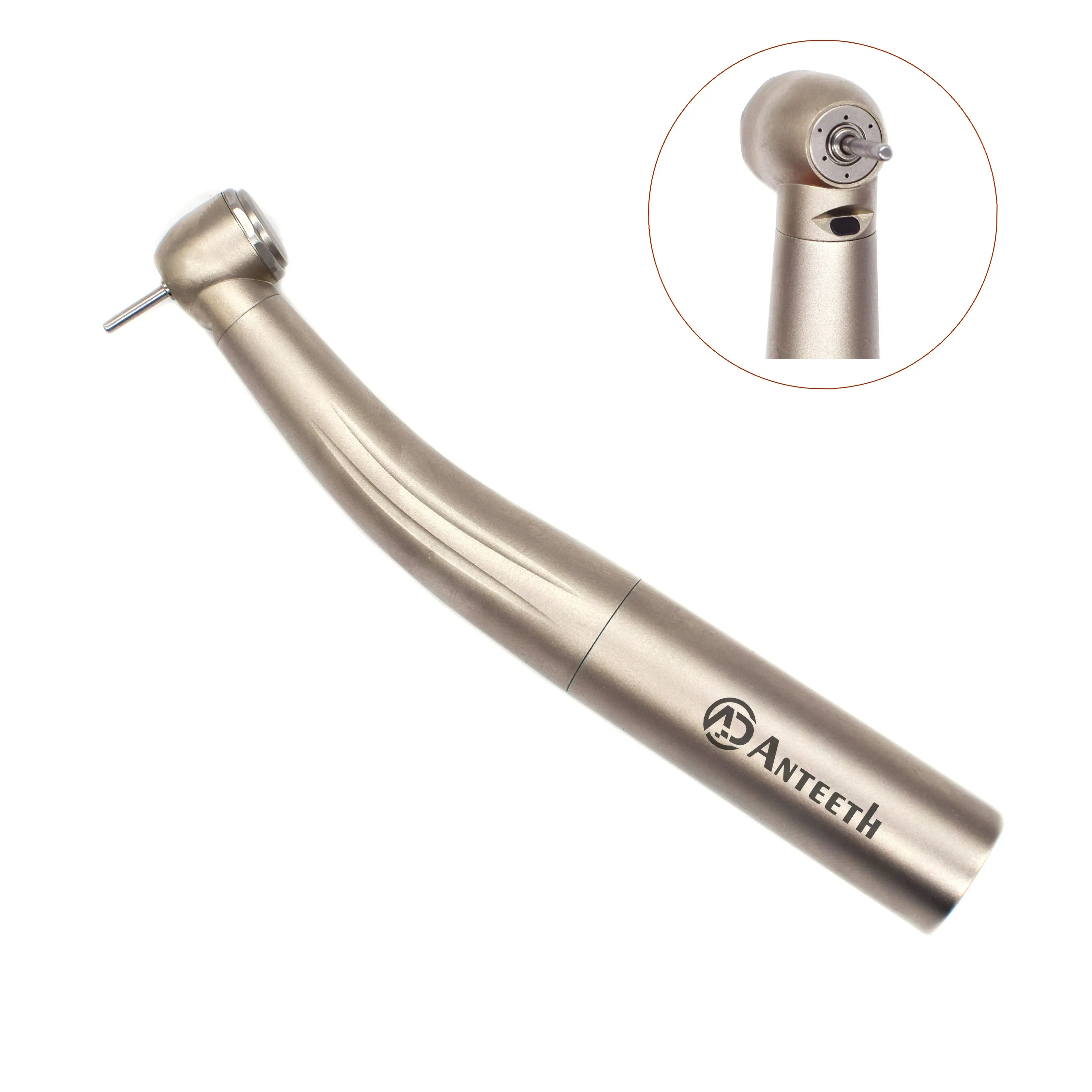 Medizin produkt Drehmoment kopf Zahn optik faser LED Handstück Luft turbine 2 Löcher Handstück Dental handstück