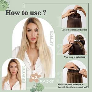 Extensiones <span class=keywords><strong>de</strong></span> Cabello Humano con Clip a Precio Mayorista, Extensiones <span class=keywords><strong>de</strong></span> Cabello Liso Sedoso Virgen Remy con Clip, Paquetes <span class=keywords><strong>de</strong></span> Cabello Humano - Product Image 5