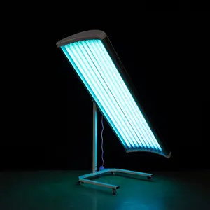 Vendita calda in fabbrica portatile lampada abbronzante UV a corpo intero in piedi per uso domestico attrezzatura di bellezza Premium abbronzatura stand