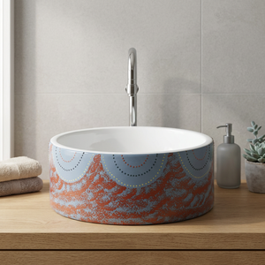 Lavabo de salle de bain de luxe carré avec finition dorée, design moderne pour villa et hôtel - Product Image 5