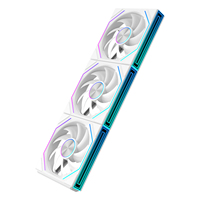 Ventilateur de jeu pour ordinateur Lovingcool, nouveau style, double couche, surface miroir, synchronisation ARGB, ventilateur silencieux, refroidissement rapide, ventilateur de processeur, fabrication personnalisée