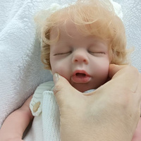 Vollständig aus Silikon Gefertigte Junge-Puppe Loulou, Handbemalte Bebe Reborn Ganzkörper-Silikonpuppe