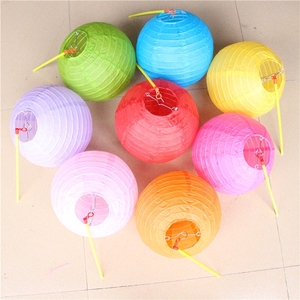 Lanterne en papier pliable pour la Fête de la Mi-Automne, accessoires de danse pour enfants, portable, lumineuse, à peindre soi-même, pour la maternelle - Product Image 3