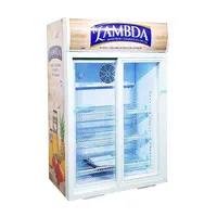 Refrigerator Meisda SC105L 105L Commercial Upright Clear Transparent Glass Door Display Refrigerator