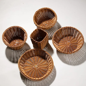 Panier à pain en bambou fait main du Vietnam, panier de rangement pour fruits tissé à la main, panier de service alimentaire écologique, fournisseur - Product Image 1