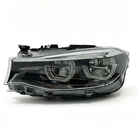 Ensemble de phares LED automatiques pour BMW Série 3 GT F34 2013-2020, double anneau halo, yeux d'ange, feux de jour DRL, blanc jaune